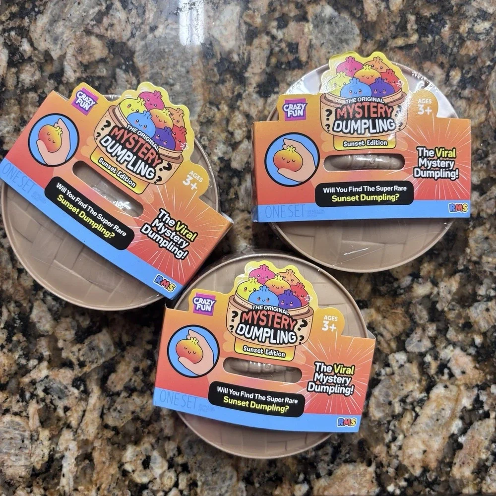 RMS Crazy Fun MYSTERY DUMPING Sunset Edition SEALED Squishy Toy Lot Of 3 New